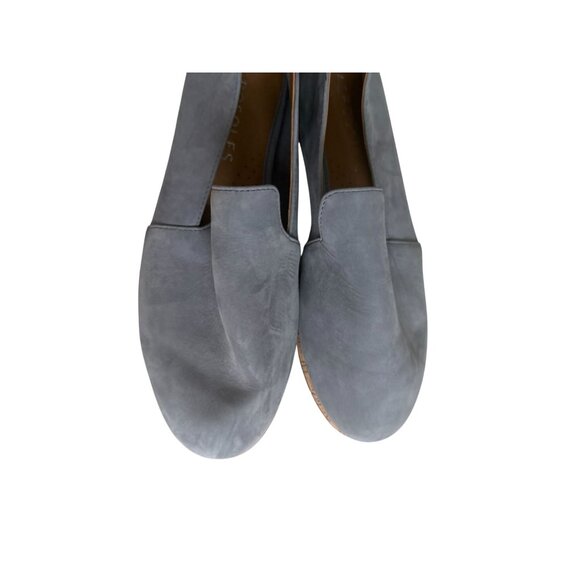 AEROSOLES Slate Blue Gray Leather Comfort Flats Size 6.5 - Picture 4 of 8